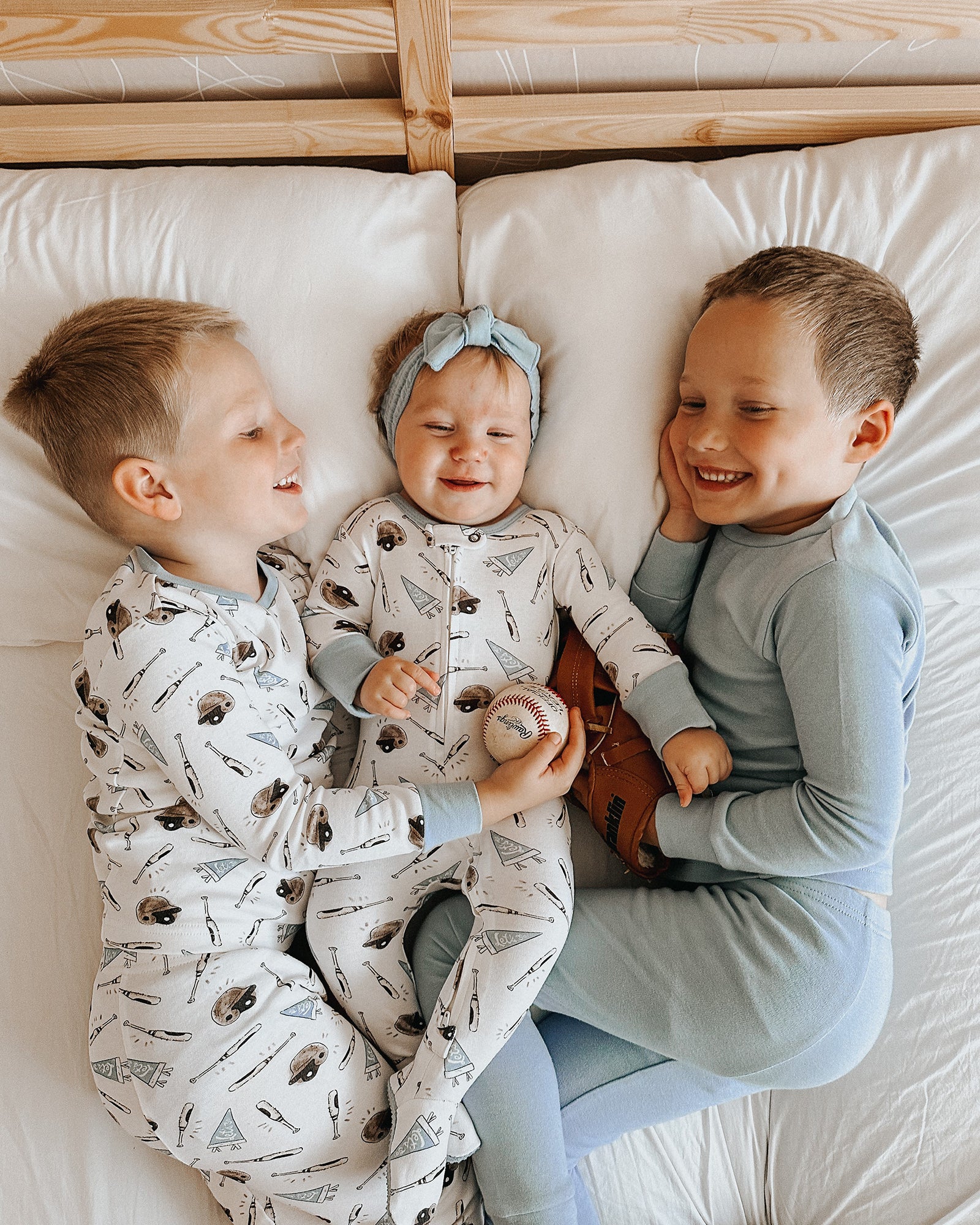 Kids Organic Long Sleeve Pajama Set - Let's Go