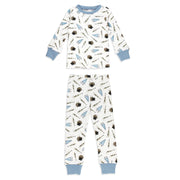 Kids Organic Long Sleeve Pajama Set - Let's Go