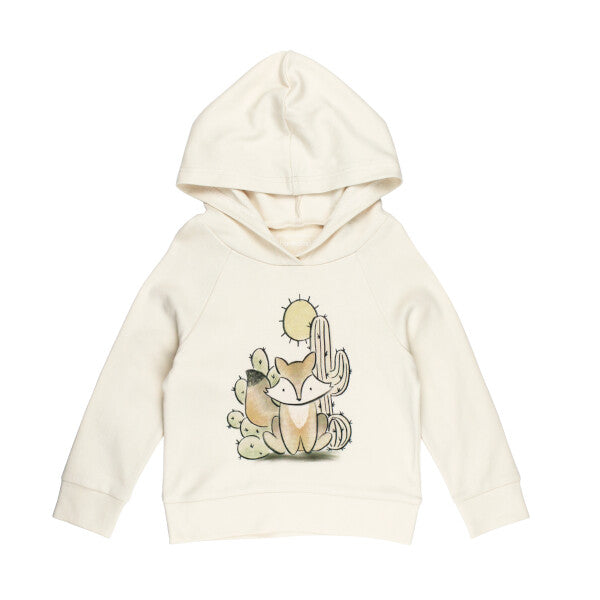 Organic Cotton Raglan Hoodie - Little Fox