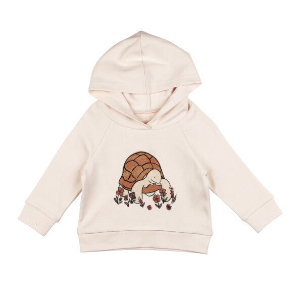 Organic Cotton Raglan Hoodie - Tiny Tortoise