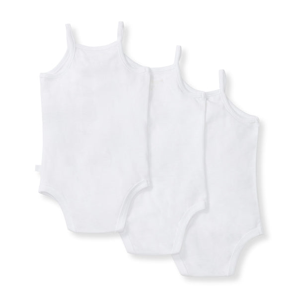 Solid Camisole Bodysuits Set of 3 - Cloud