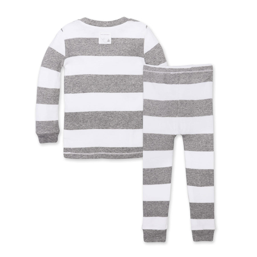Rugby Stripe Organic Cotton Two Piece Pajamas