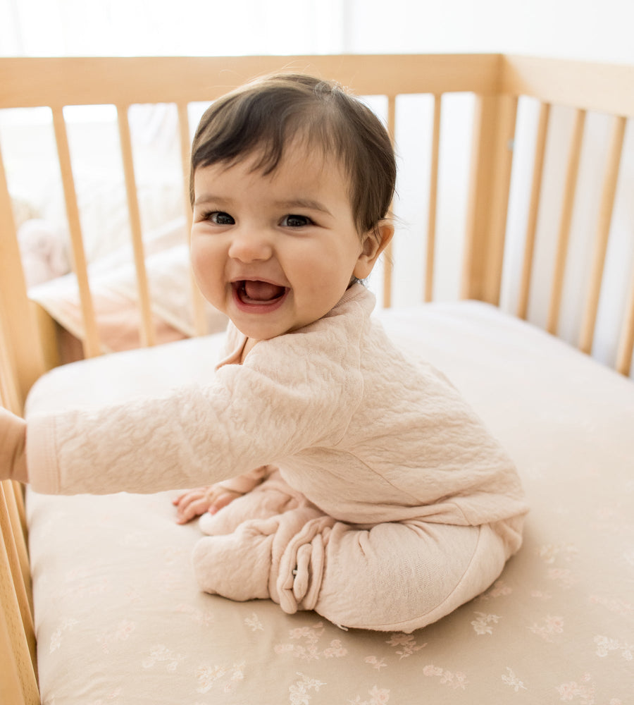 Quilted Bee Wrap Front Jumpsuit - Ranunculus