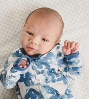 Moonlight Clouds Organic Sleep & Play (Loose Fit) - Blue Creek