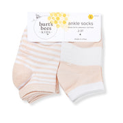 6 Pack Organic Cotton Ankle Socks - Ranunculus