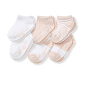 6 Pack Organic Cotton Ankle Socks - Ranunculus
