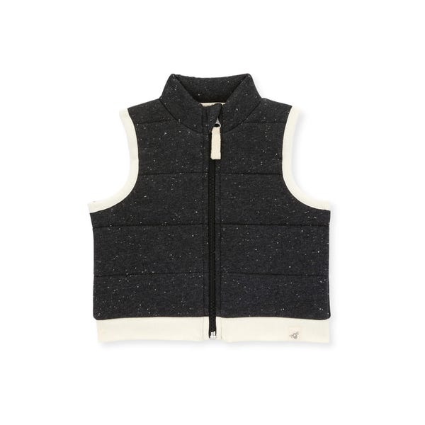 Quilted Vest - Speckled Heather