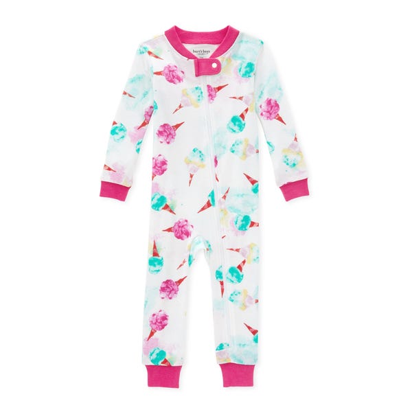 Organic Cotton Footless Sleeper - Cotton Candy Dreams