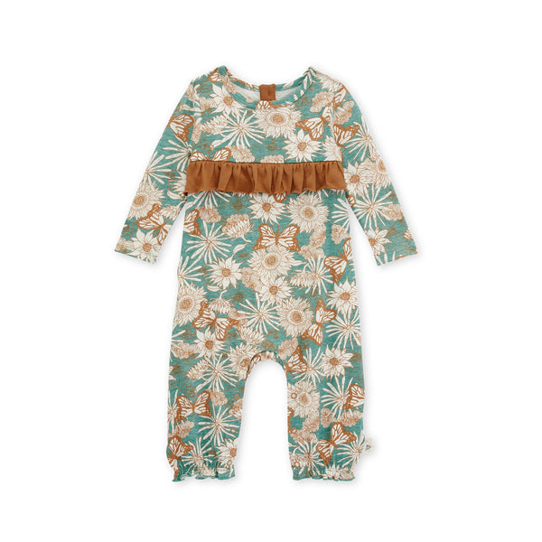 Sunny Sunflowers Jumpsuit - Orchid Bee