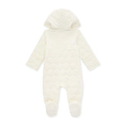 Honeycomb Quilted Bunting - Eggshell