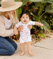 Organic Polo Romper - Beach Shack