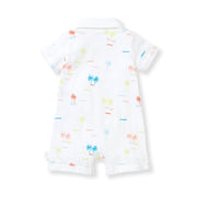 Organic Polo Romper - Beach Shack