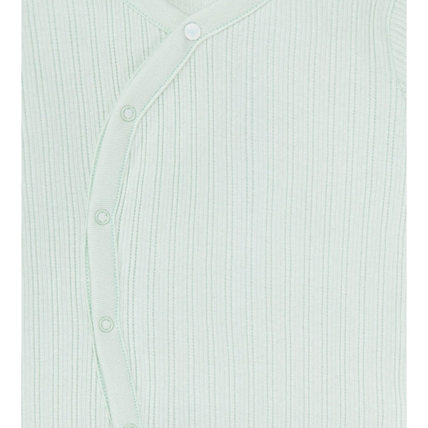 Sweet Rib Organic Cotton Wrap Jumpsuit - Herbal Mint