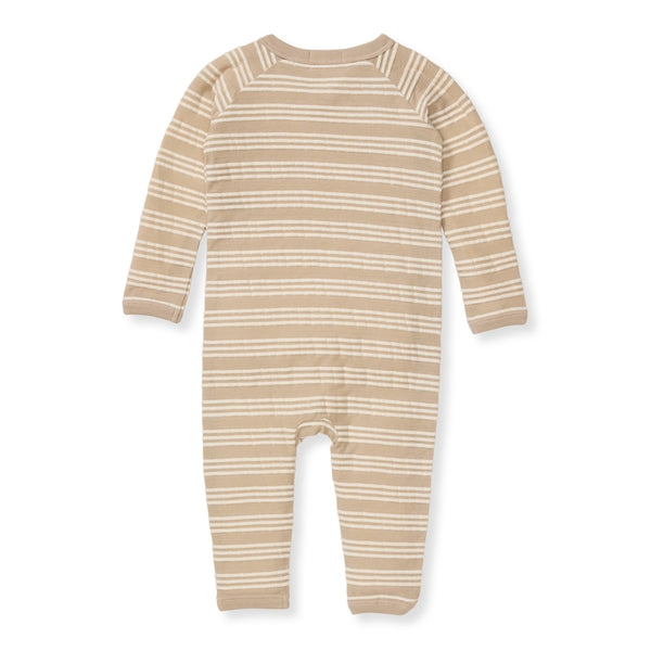 Raised Stripe Jumpsuit - Hummus