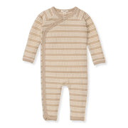 Raised Stripe Jumpsuit - Hummus
