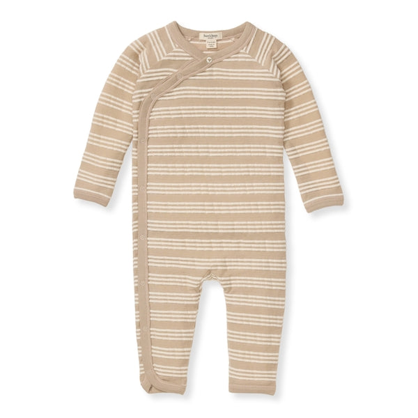 Raised Stripe Jumpsuit - Hummus