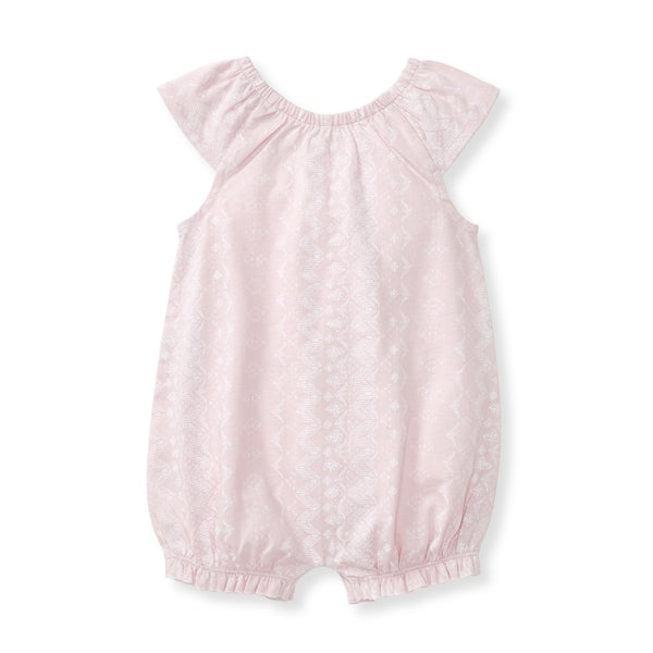 Brave Bandana Organic Baby Girl Romper - Sweet Lavender