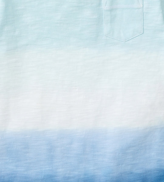 Double Dip Dye Organic Baby Boy Romper - Blue Herizon