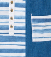 2 Pack Watercolor Stripe Baby Boy Romper Set