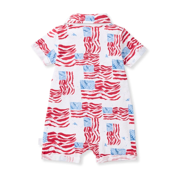 Majestic Flags Organic Cotton Baby Boy Romper