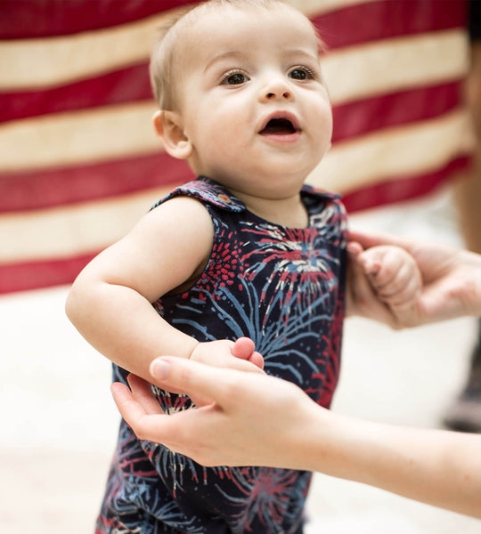 Celebrate America Organic Baby Boy Romper