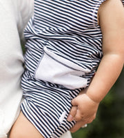 2 Pack Classic Stripe Baby Boy Romper Set