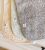 Organic Solid Terry Washcloths 3 Pack - Quarry