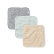 Organic Solid Terry Washcloths 3 Pack - Quarry