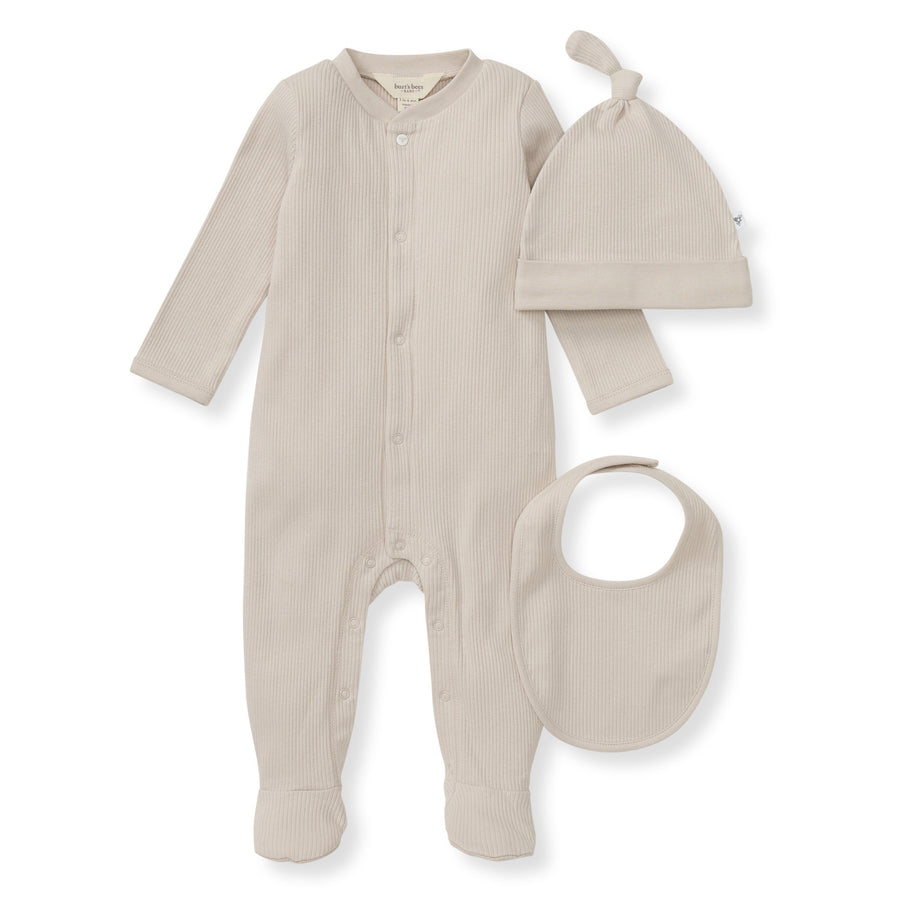 Organic Cotton 3 Piece Set - Limestone