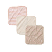 Organic Terry Washcloths 3 Pack - Whimsical Floral