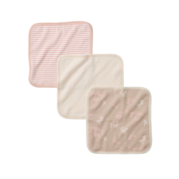 Organic Terry Washcloths 3 Pack - Whimsical Floral