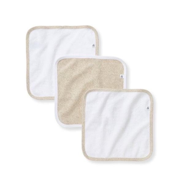 Organic Terry Washcloths 3 Pack - Golden Bee