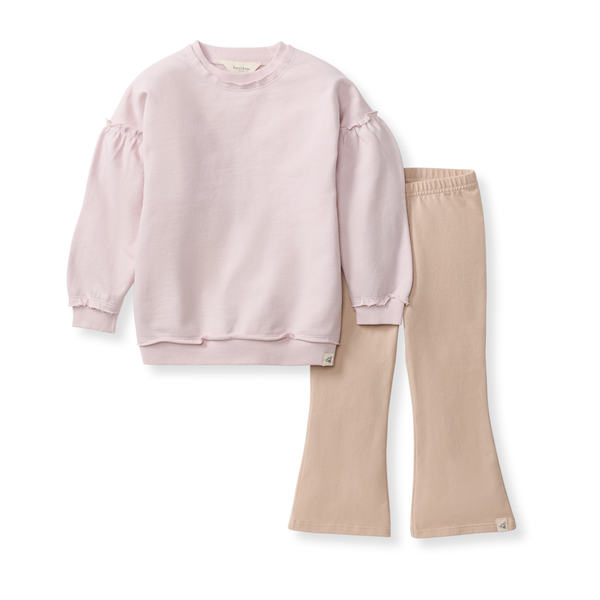 Organic Cotton Sweatshirt Set - Soft Violet