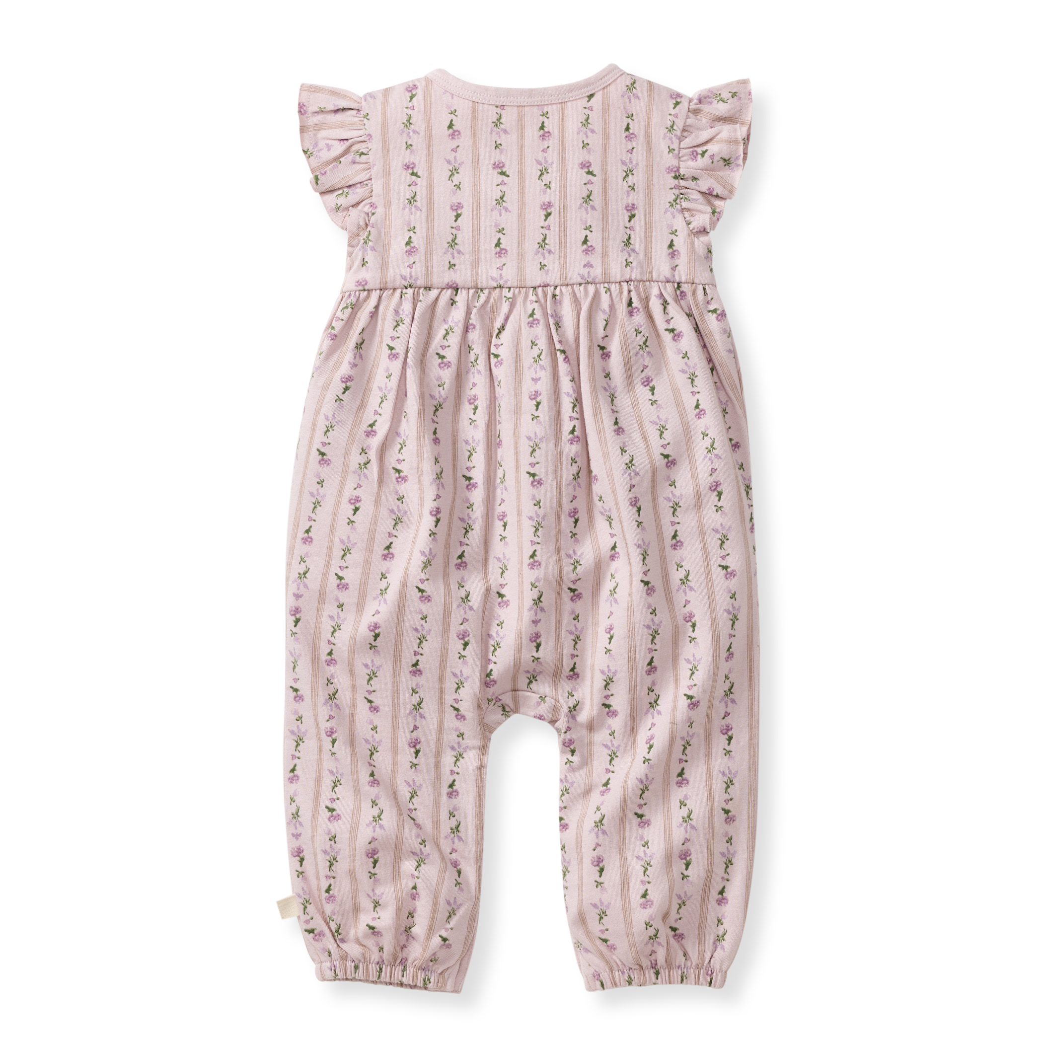 Farmhouse Floral Jumpsuit - Soft Violet