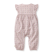 Farmhouse Floral Jumpsuit - Soft Violet