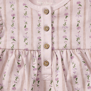 Farmhouse Floral Jumpsuit - Soft Violet