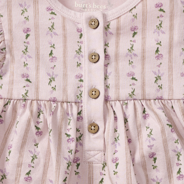 Farmhouse Floral Jumpsuit - Soft Violet