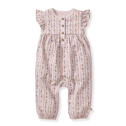 Farmhouse Floral Jumpsuit - Soft Violet