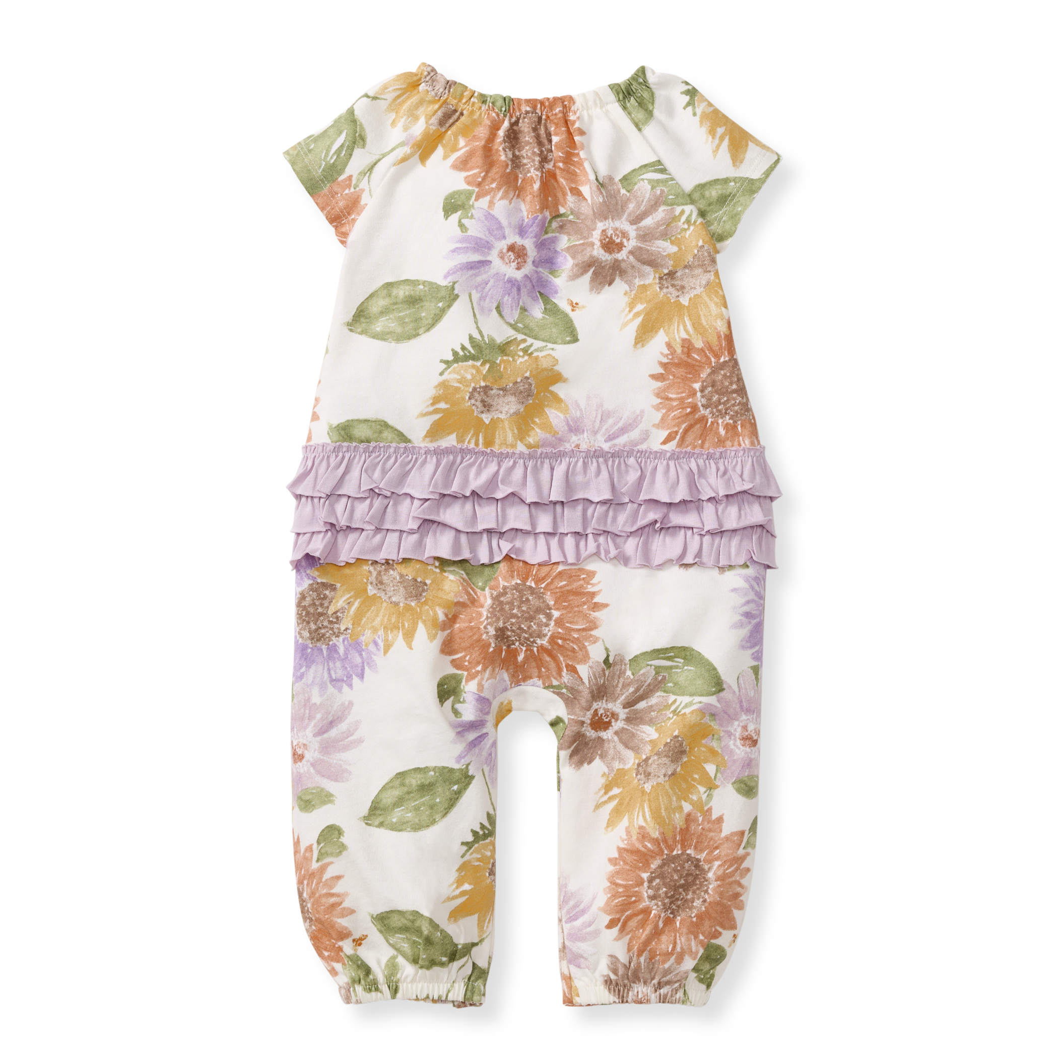 Sweet Sunflowers Jumpsuit -Eggshell