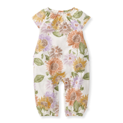 Sweet Sunflowers Jumpsuit -Eggshell