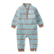 Holland Stripe Jumpsuit - Mountain Blue