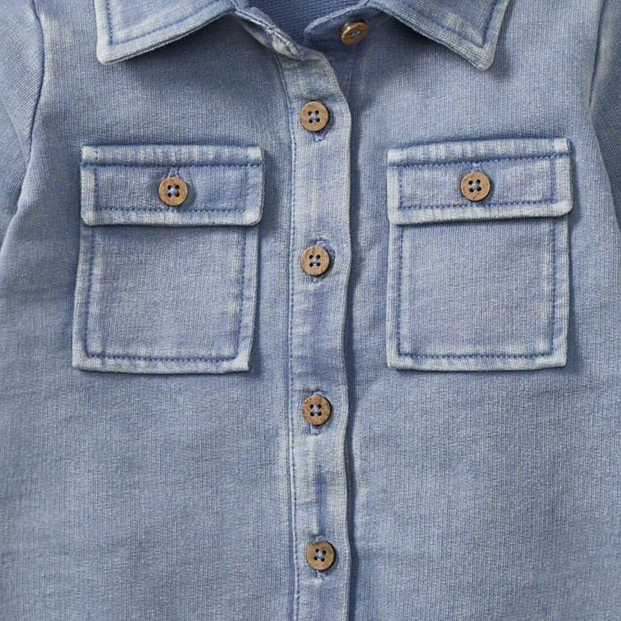 Acid Wash Jumpsuit - Flint