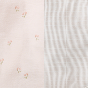 Ditsy Floret 3 Piece Bodysuit and Pant Set -  Agate Rose
