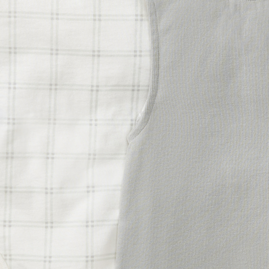 Plaid Jumpsuit & Bodysuit Set - Hazy