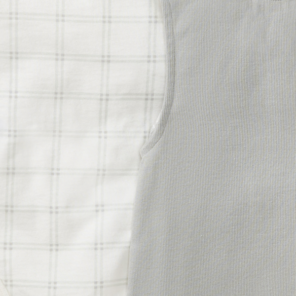 Plaid Jumpsuit & Bodysuit Set - Hazy