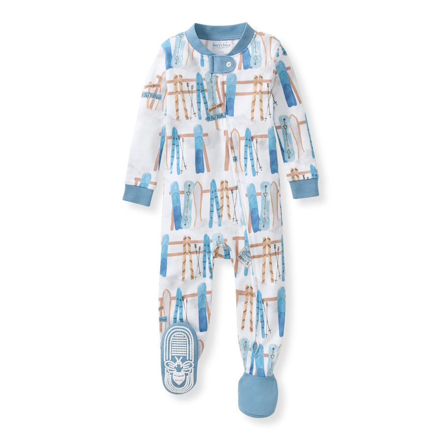 Sunrise Slopers Organic Cotton Sleep & Play (Snug Fit) - Mountain Blue