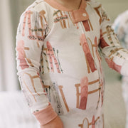 Sunrise Slopers Organic Cotton Sleep & Play (Snug Fit) - Organic Rose