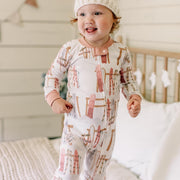 Sunrise Slopers Organic Cotton Sleep & Play (Snug Fit) - Organic Rose