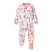 Sunrise Slopers Organic Cotton Sleep & Play (Snug Fit) - Organic Rose