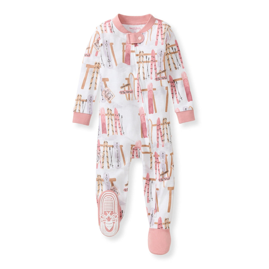 Sunrise Slopers Organic Cotton Sleep & Play (Snug Fit) - Organic Rose